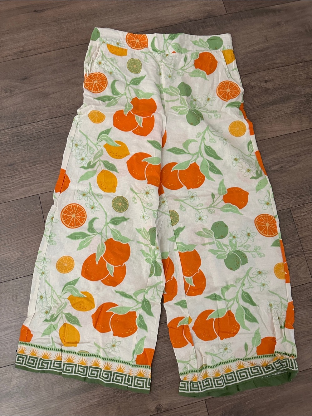 Rachel Zoe Orange design pants M